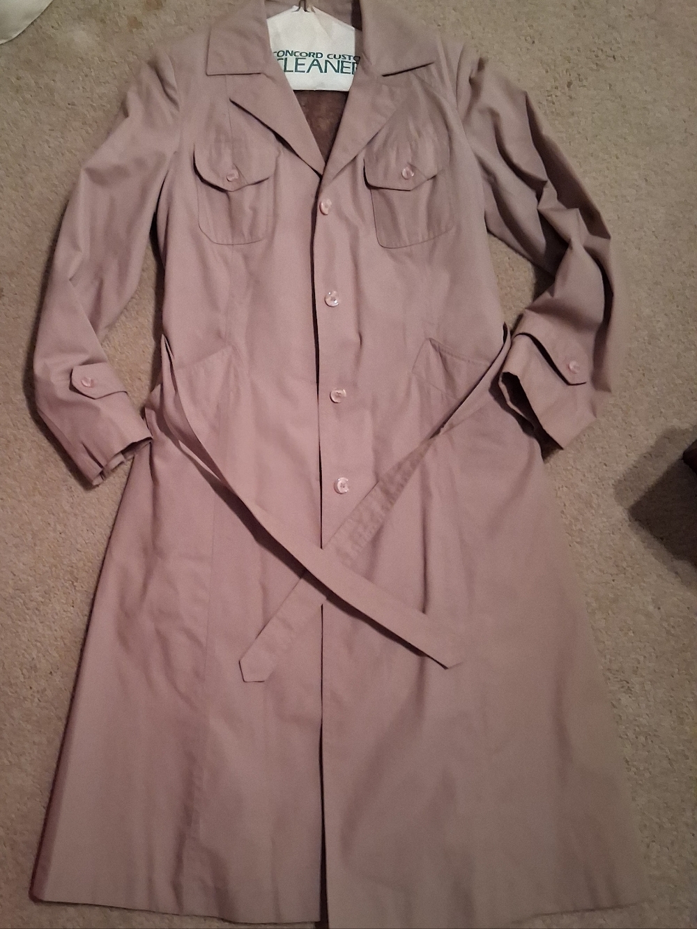 Classic Womens Trench Coat - Light Taupe